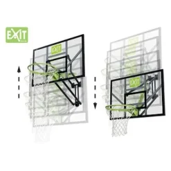 EXIT Galaxy Basketballkorb zur Wandmontage mit Dunkring - grün/schwarz^EXIT Toys Outlet