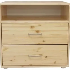 Classic Kommode mit 2 Schubladen und 1 Regalboden /weiß Sale^FLEXA Outlet