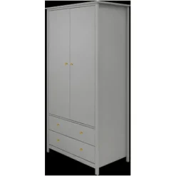 Luna Kleiderschrank mit 2 Türen und 2 Schubladen^FLEXA Best