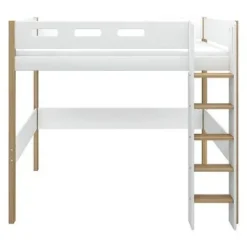 Nor Hochbett mit senkrechter Leiter /eiche^FLEXA Discount