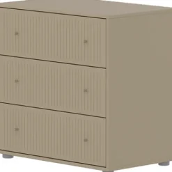 Saga Kommode mit 3 Schubladen mit Rillen^FLEXA Hot