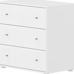 Saga Kommode mit 3 Schubladen mit Rillen^FLEXA Outlet