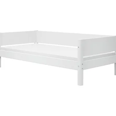 White Mittelhohes Bett mit senkrechter Leiter^FLEXA Best