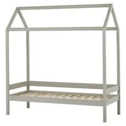 ECO Comfort Haus Bett 70x160cm dove grey^Hoppekids New