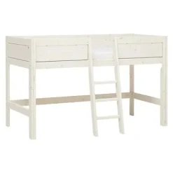 Lifetime halbhohes Bett mittige Leiter mit Deluxe Lattenrost Sale^Lifetime Kidsrooms Clearance