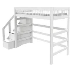 Lifetime Hochbett Breeze mit Treppe und Deluxe Lattenrost lackiert^Lifetime Kidsrooms Outlet
